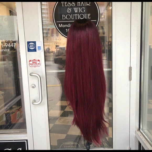 Red wine ombré lacefront  Wig2025 - Picture 4 of 8